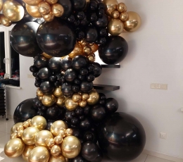 Balonu virtene "Melns un zelts" 1