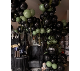 Balonu virtene "Melns - zaļš "