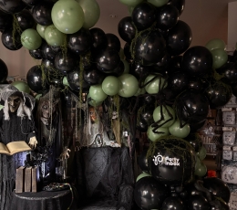 Balonu virtene "Melns - zaļš "