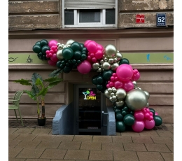 Balonu virtene " Rozā smaragds"