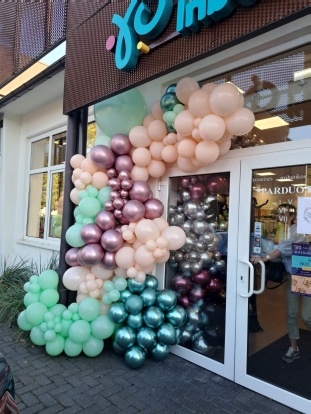 Balonu virtene "Spīdīgais pastelis"