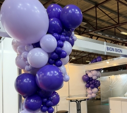 Balonu virtene "Violetais mākonis"