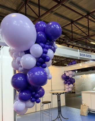 Balonu virtene "Violetais mākonis"