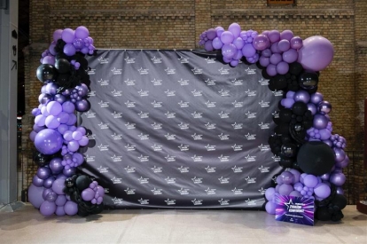 Balonu virtene ''Violets-melns''