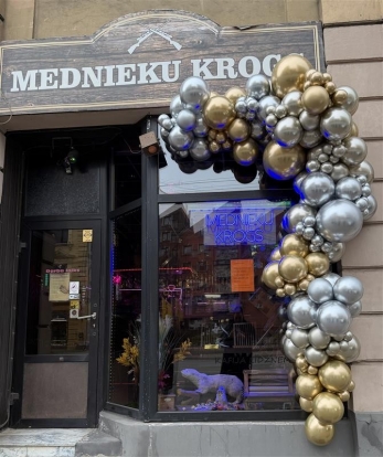 Balonu virtene "Zelts - sudrabs"