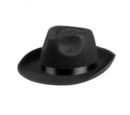 Bērnu gangstera cepure, melna
