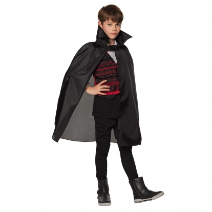 Bērnu vampīra apmetnis, melns (75 cm)