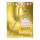 Brīnumsvecīte ar kartiņu "Happy Birthday gold" (11x8 cm)