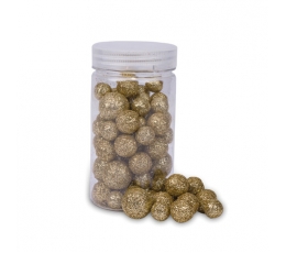 Burbuļi - dekorācijas, zeltaini (70gab./1,2-2 cm)