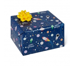 Dāvanu iesaiņojamais papīrs "Space" (70x200 cm) TIKAI AR VENIPAK!