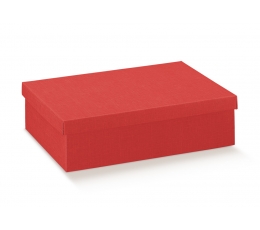 Dāvanu kastīte ar vāku, sarkana (490x340x340 mm)