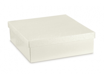 Dāvanu kastīte, balta (200x200x60 mm)