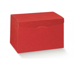 Dāvanu kastīte, sarkanas ādas imitācija (460x320x290 mm)