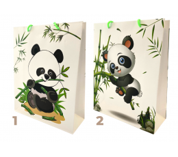 Dāvanu maisiņš "Panda" (26x32x10 cm / M)