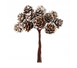 Dekorācija "Priežu čiekuri" (12 cm)