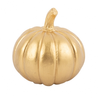 Dekorācija "Zelta ķirbis" (10x11 cm)