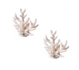 Dekorācijas "Balti koraļļi" (2 gab. / 7 cm)