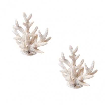 Dekorācijas "Balti koraļļi" (2 gab. / 7 cm)