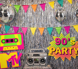 Dekorāciju komplekta noma "90. gadu diskotēka" 0