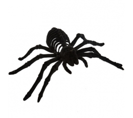 Dekoratīvais zirneklis, samta melns (12,5x20,5 cm)