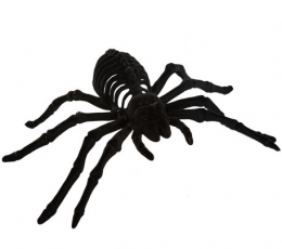 Dekoratīvais zirneklis, samta melns (12,5x20,5 cm)