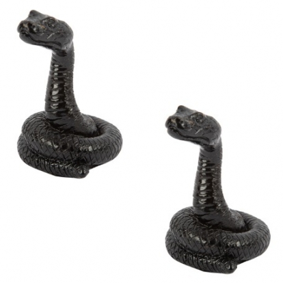 Dekoratīvās čūskas, melnas (2 gab./6x4,5 cm)