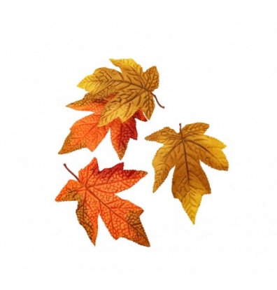 Dekoratīvās kļavu lapas (12 gab./14 cm)
