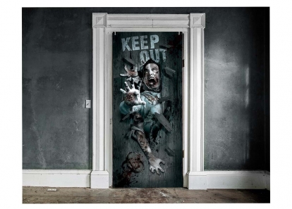 Dekoratīvs plakāts  "Izvairieties no zombijiem"