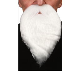 Mākslīgās ūsas un bārda, baltas