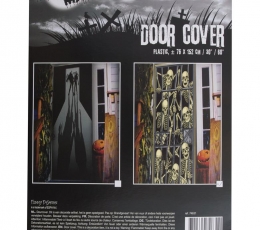 Durvju dekors-plakāts "Skeleti" (152 x 72 cm) 1