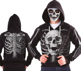 Džemperis ar kapuci un masku "Galvaskauss"