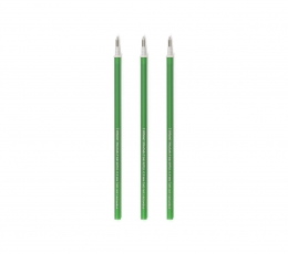 Dzēšamo pildspalvu kodoliņi, zaļi (3 gab.)