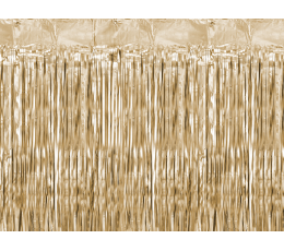 Folija aizkari, matēts zelts (90x250 cm)