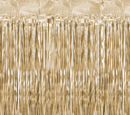 Folija aizkari, matēts zelts (90x250 cm)