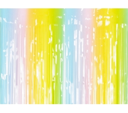 Folija aizkari-lietutiņš, daudzkrāsains (90x250 cm)