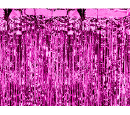 Folija aizkari, spilgti rozā (90x250 cm)