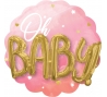 Folija balons 3D "Oh baby", rozā (70 cm)