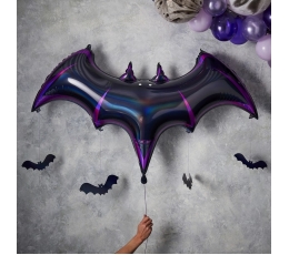 Folija balons ar karināmām dekorācijām "Sikspārnis" (130x80 cm)