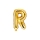 Folija balons -burts "R", zelta (35 cm)