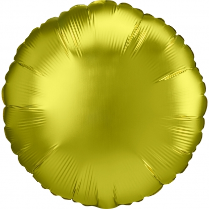 Folija balons "Dzeltenīgs aplis", matēts (43 cm)