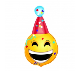 Folija balons "Emoji dzimšanas diena" (63 cm)