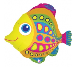 Folija balons "Krāsainā zivs" (56 cm)
