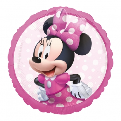 Folija balons "Minnie Mouse forever", rozā (43 cm)