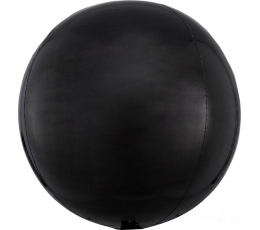 Folija balons-orbz, melnā krāsā (38 cm)