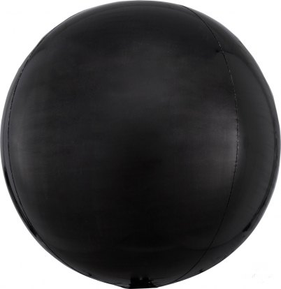 Folija balons-orbz, melnā krāsā (38 cm)
