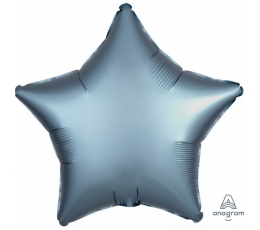 Folija balons "Zilgana zvaigzne", matēta (48 cm)