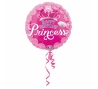 Folija balons "Princeses kronis - Happy Birthday" (43 cm)