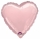 Folija balons "Rozā sirds" (1 gab./ 13*12 cm)