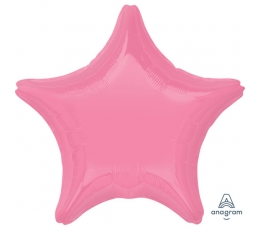 Folija balons "Rozā zvaigzne" (43 cm)