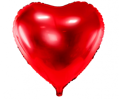 Folija balons "Sarkana sirds" (45 cm)